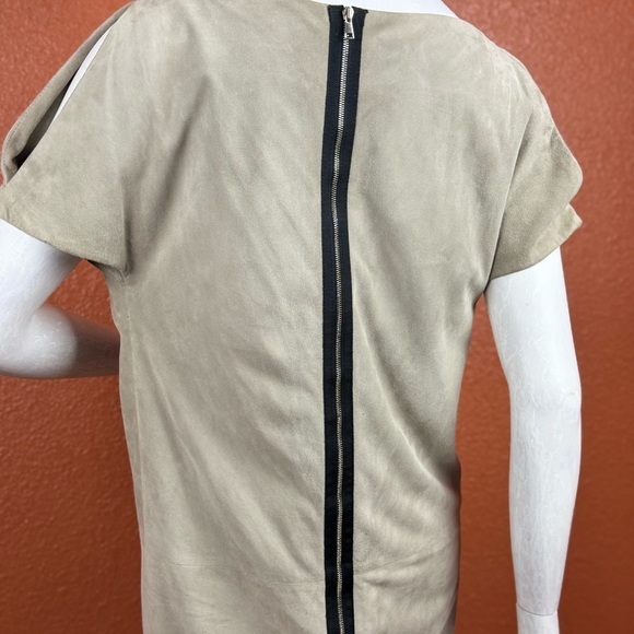Yves Salomon Beige Suede beige dress size 40 - Picture 7 of 16